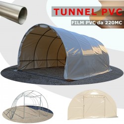 box tunnel ad arcate in acciaio con telo impermeabile film in PVC resistente 