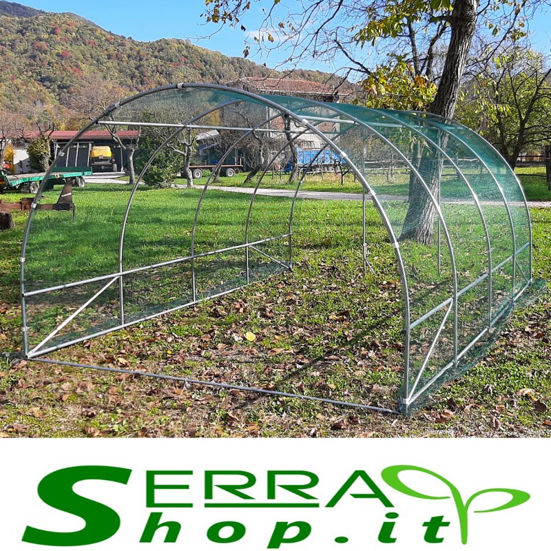 Serra Tunnel 3x6m con Rete antigrandine Made in Italy orto Giardino Piante  vivaio Serre botaniche : : Giardino e giardinaggio