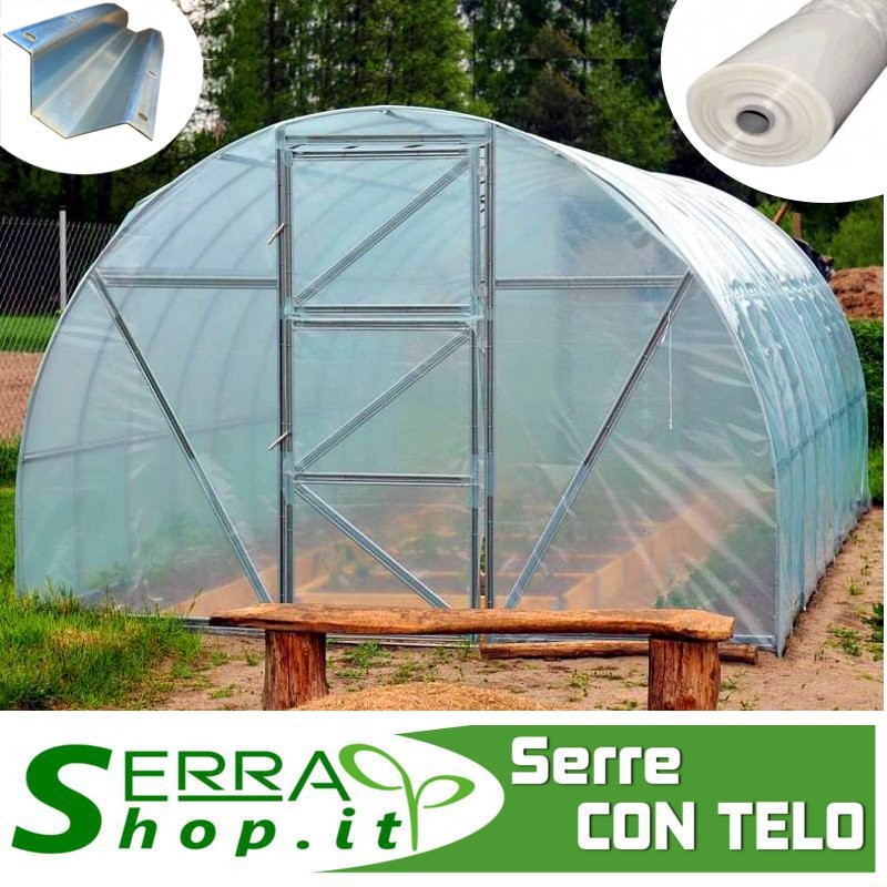 VERDELOOK - SERRA A TUNNEL DA ORTO CON TELO PVC 200X300X180 CM.