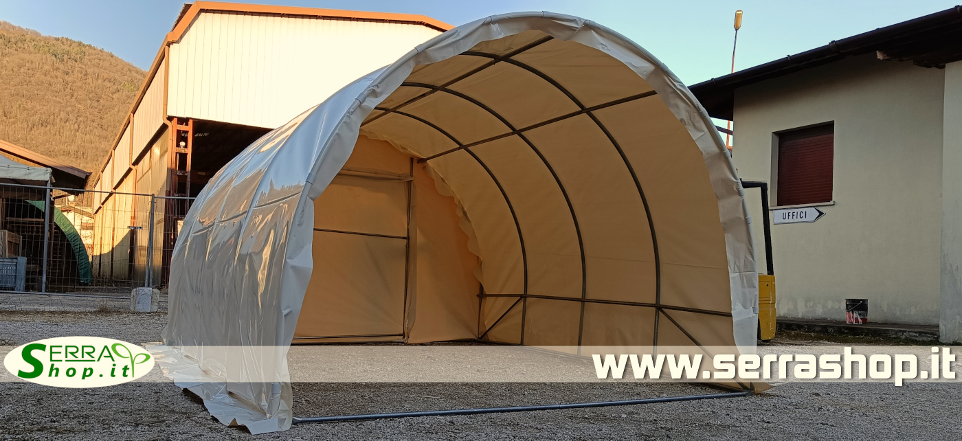 box tunnel ad arcate in acciaio con telo impermeabile film in PVC resistente