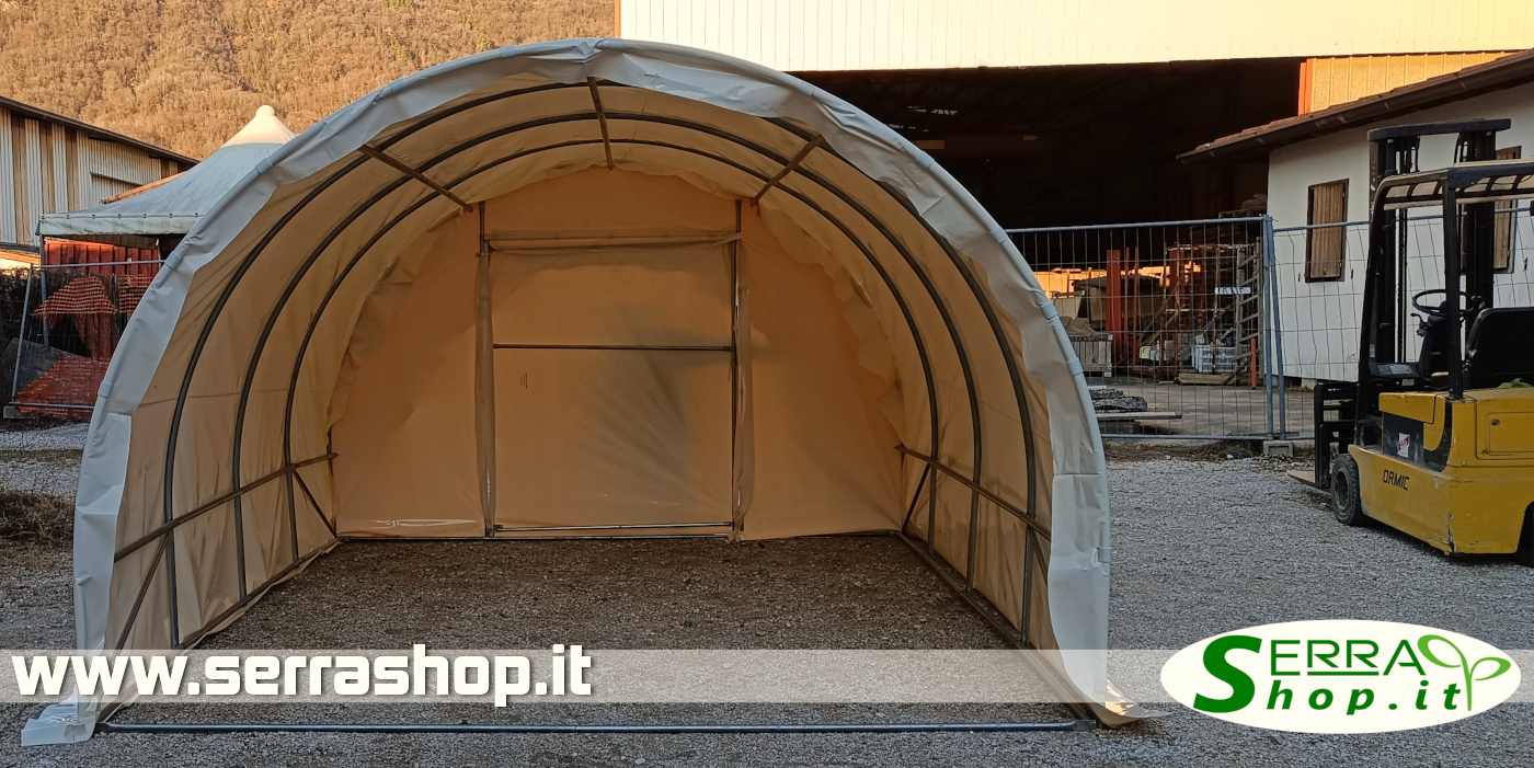 box tunnel ad arcate in acciaio con telo impermeabile film in PVC resistente